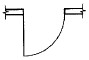 図21 b） 戸、90（小さな縮尺の図における戸及び窓の例）